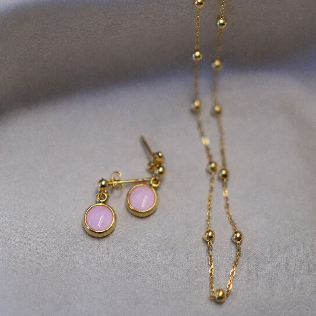 Everyday Gold Plated Stainless Steel Stud Drop Earrings