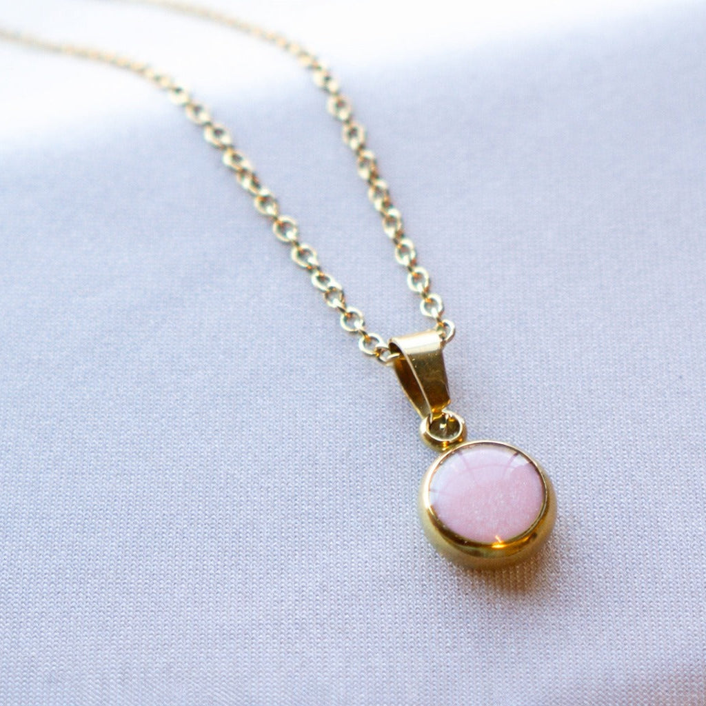 Everyday Gold Plated Stainless Steel Pendant Drop Necklace