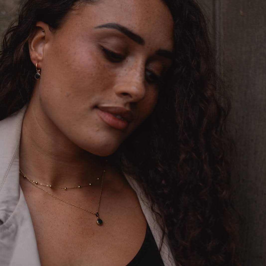 Everyday Gold Plated Stainless Steel Pendant Drop Necklace