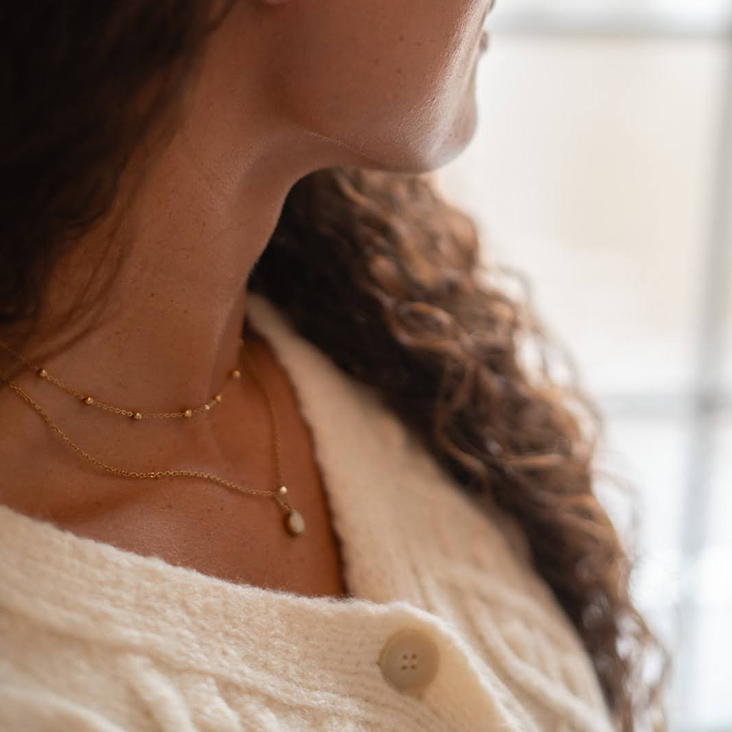 Everyday Gold Plated Stainless Steel Ball Chain Necklace