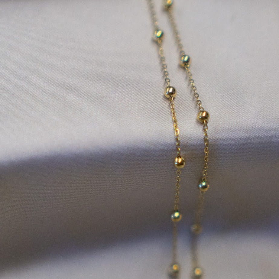 Everyday Gold Plated Stainless Steel Ball Chain Necklace