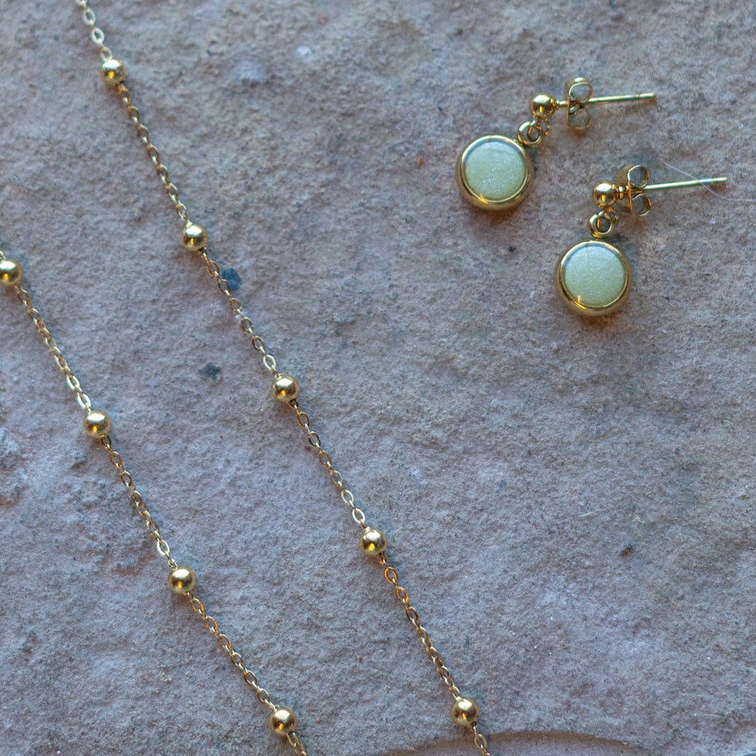 Everyday Gold Plated Stainless Steel Ball Chain Necklace