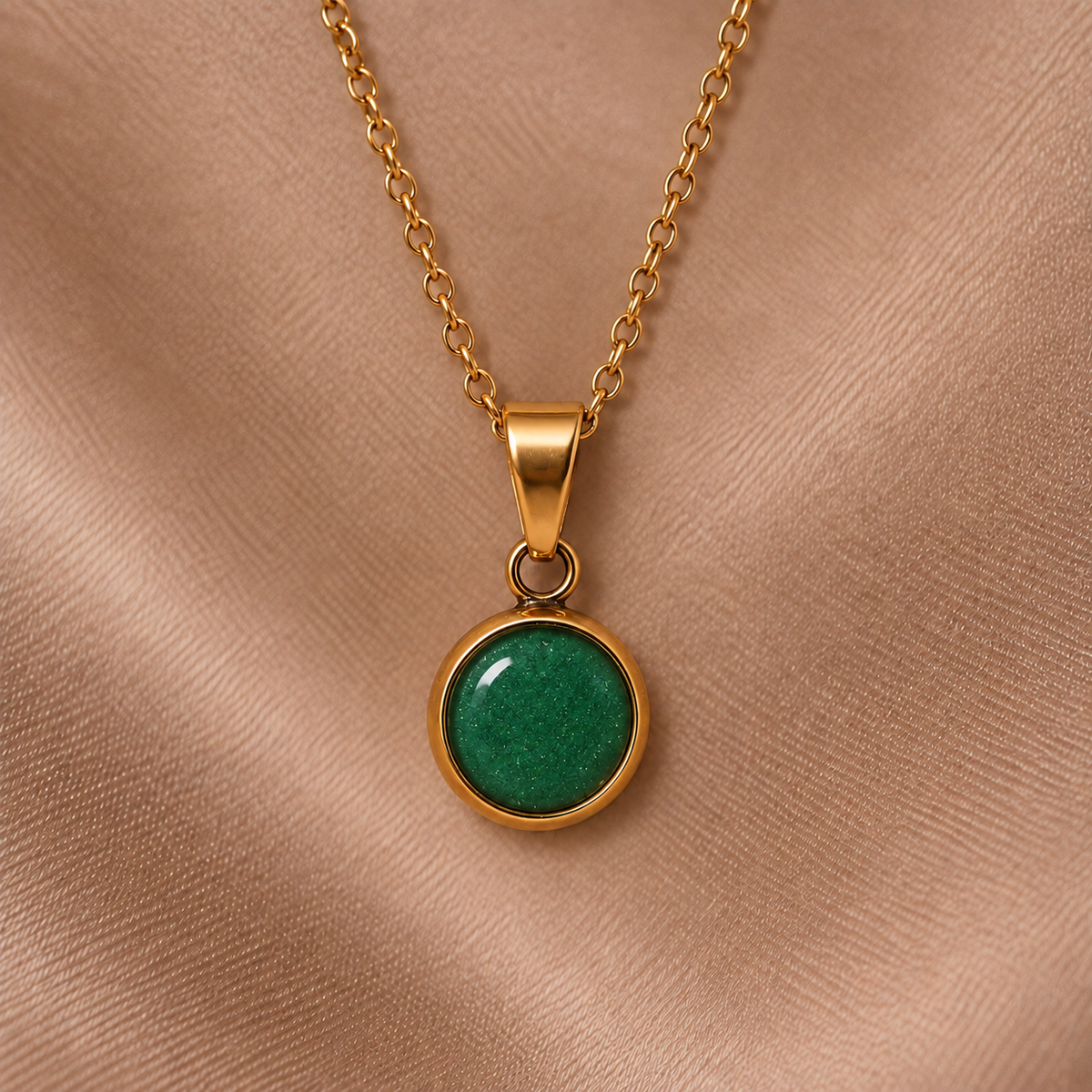 Everyday Gold Plated Stainless Steel Pendant Drop Necklace