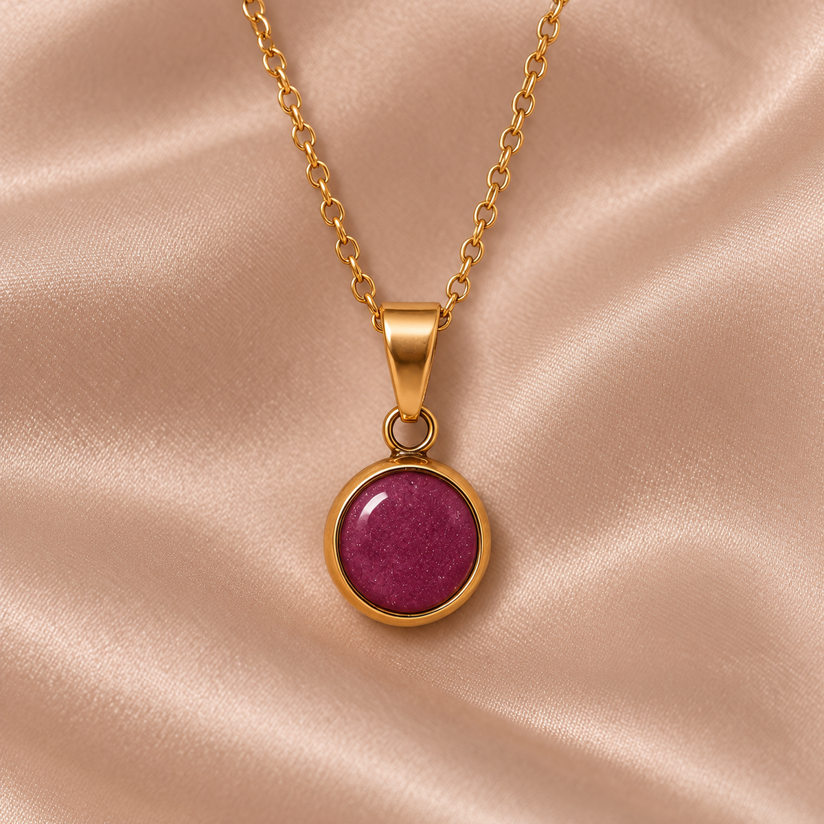 Everyday Gold Plated Stainless Steel Pendant Drop Necklace
