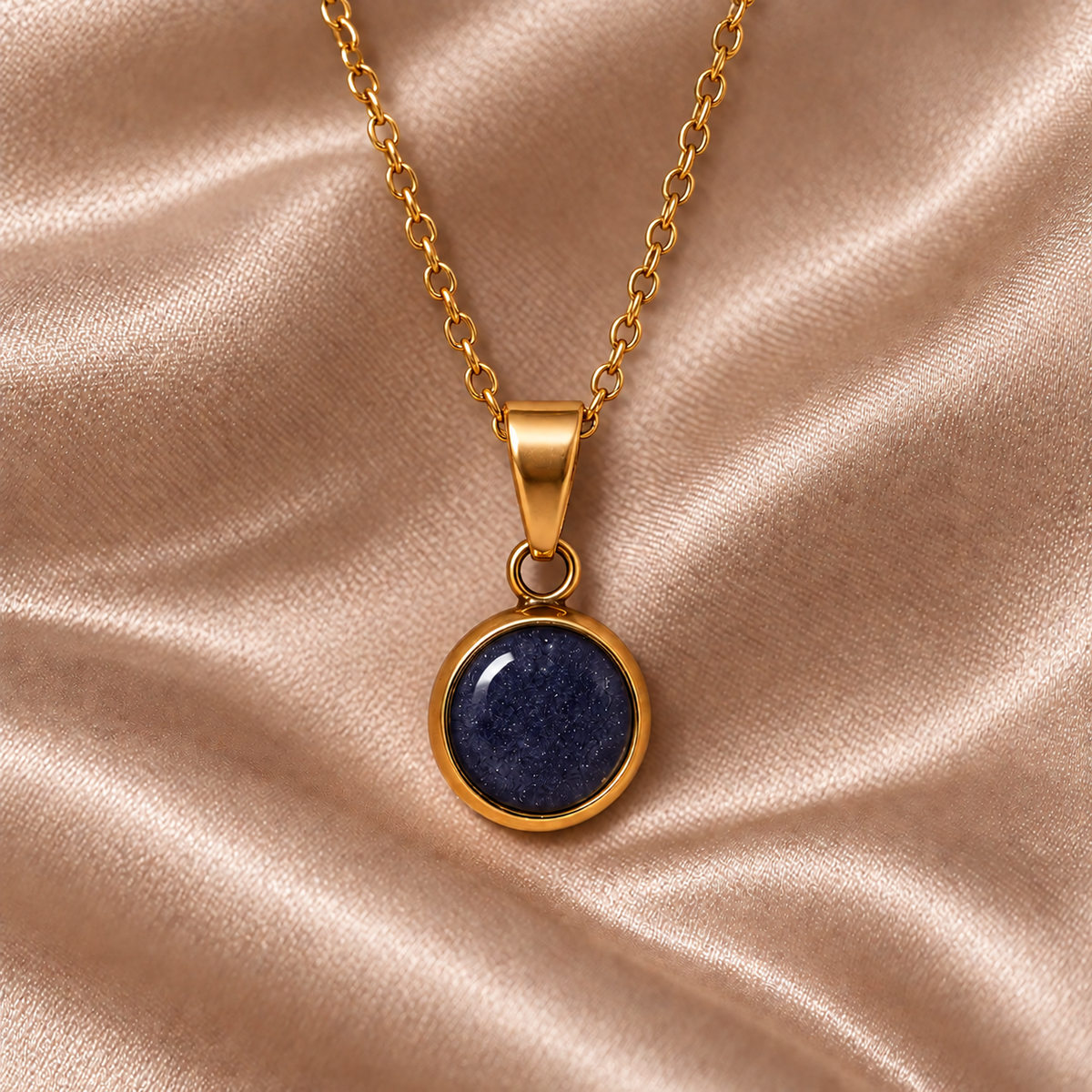Everyday Gold Plated Stainless Steel Pendant Drop Necklace