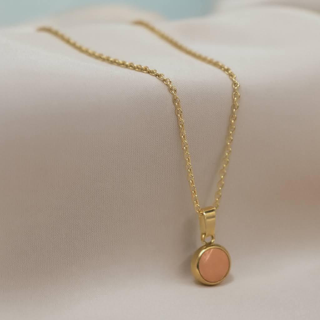 Everyday Gold Plated Stainless Steel Pendant Drop Necklace
