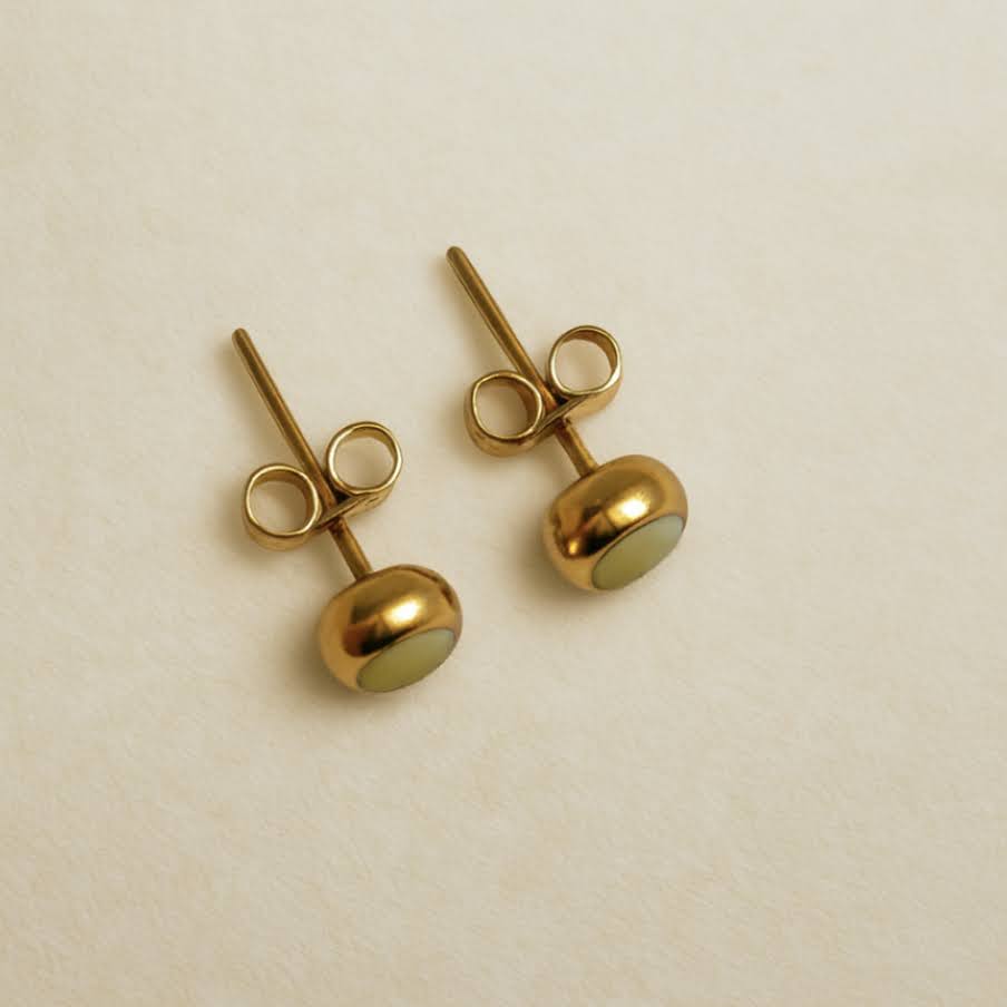 Everyday Gold Stainless Steel Stud Earrings