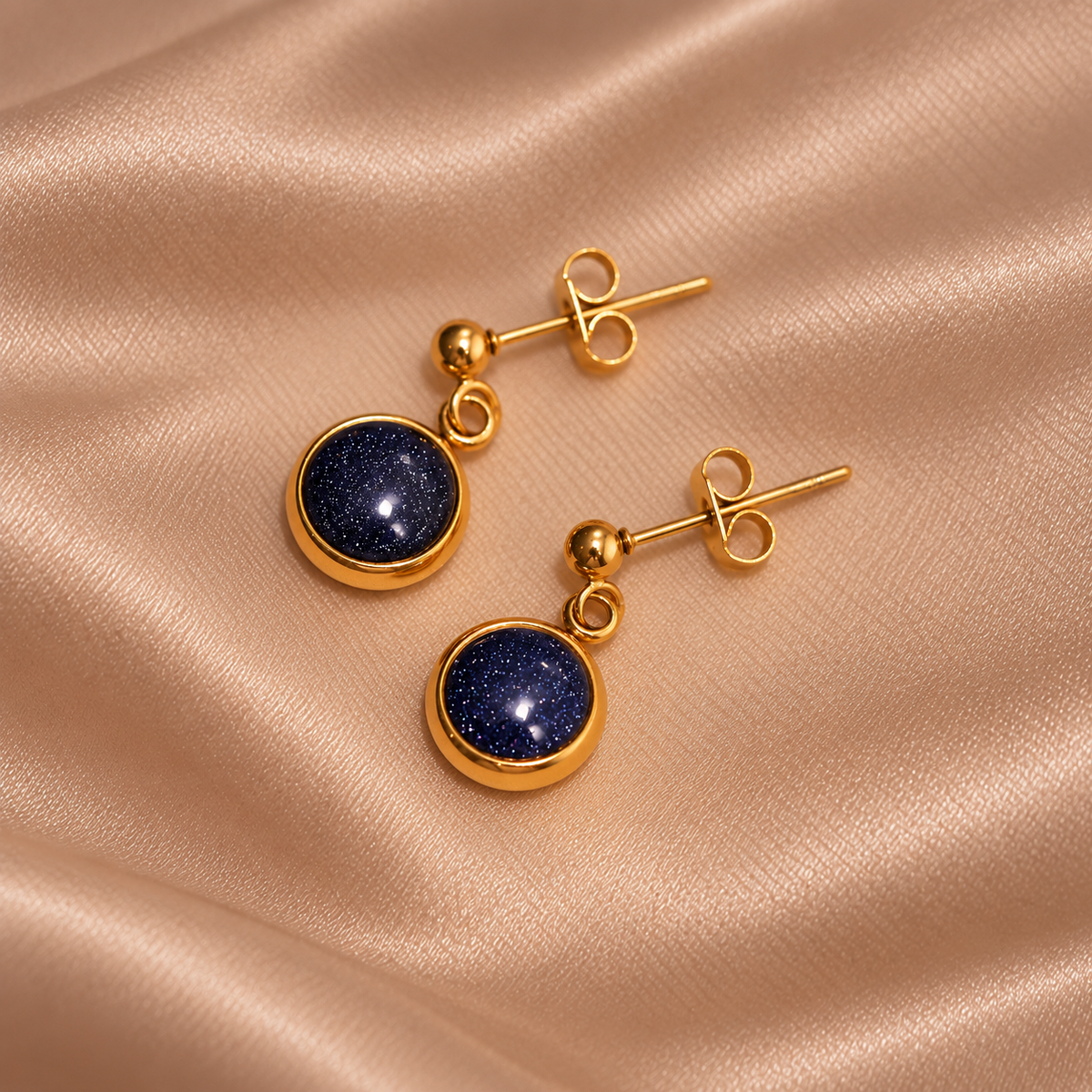 Everyday Gold Plated Stainless Steel Stud Drop Earrings