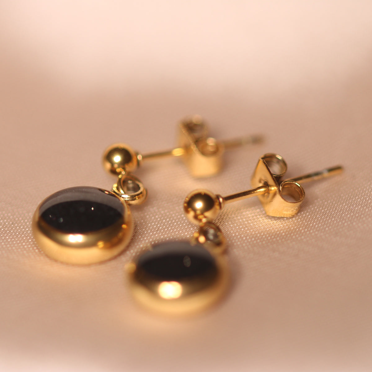Everyday Gold Plated Stainless Steel Stud Drop Earrings