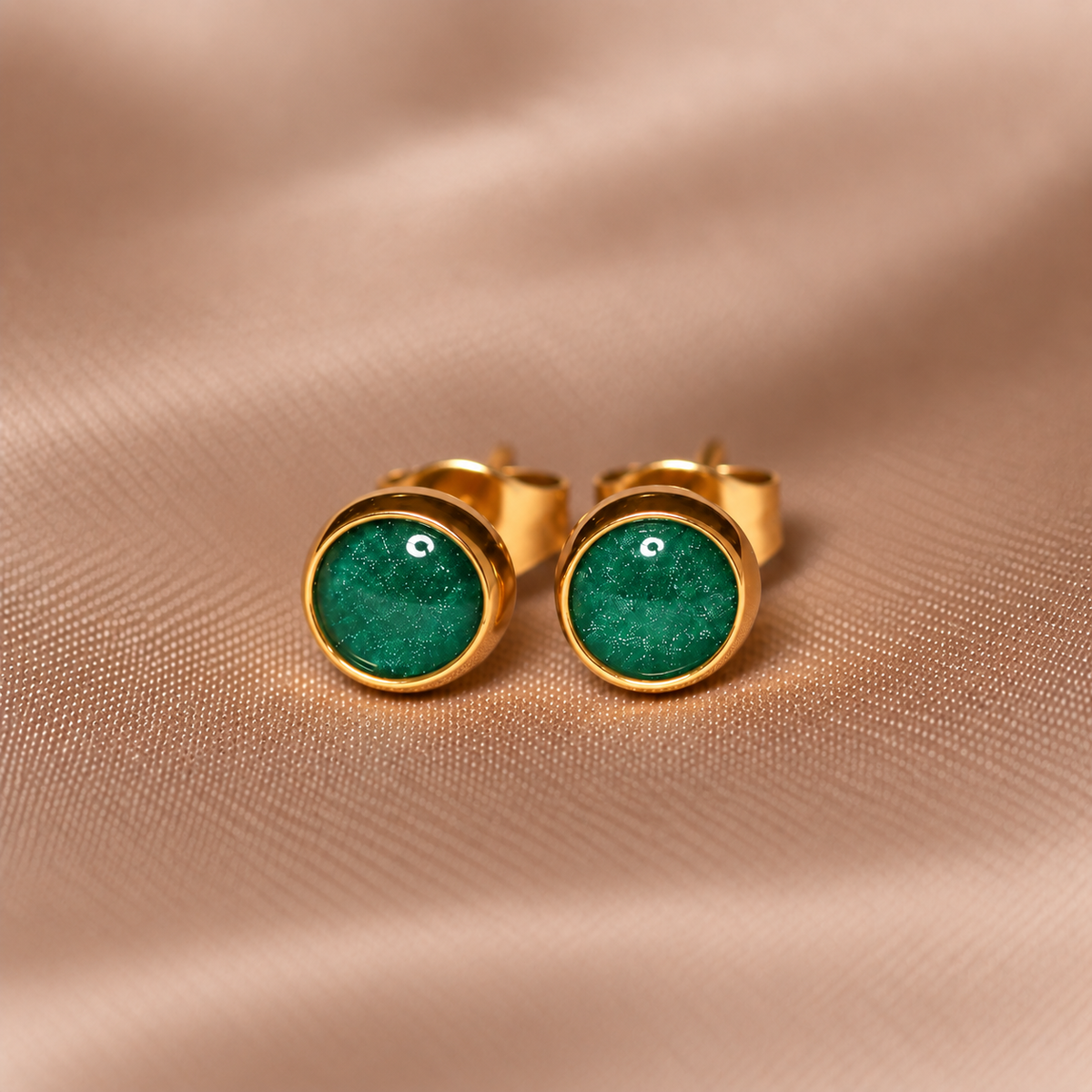 Everyday Gold Stainless Steel Stud Earrings