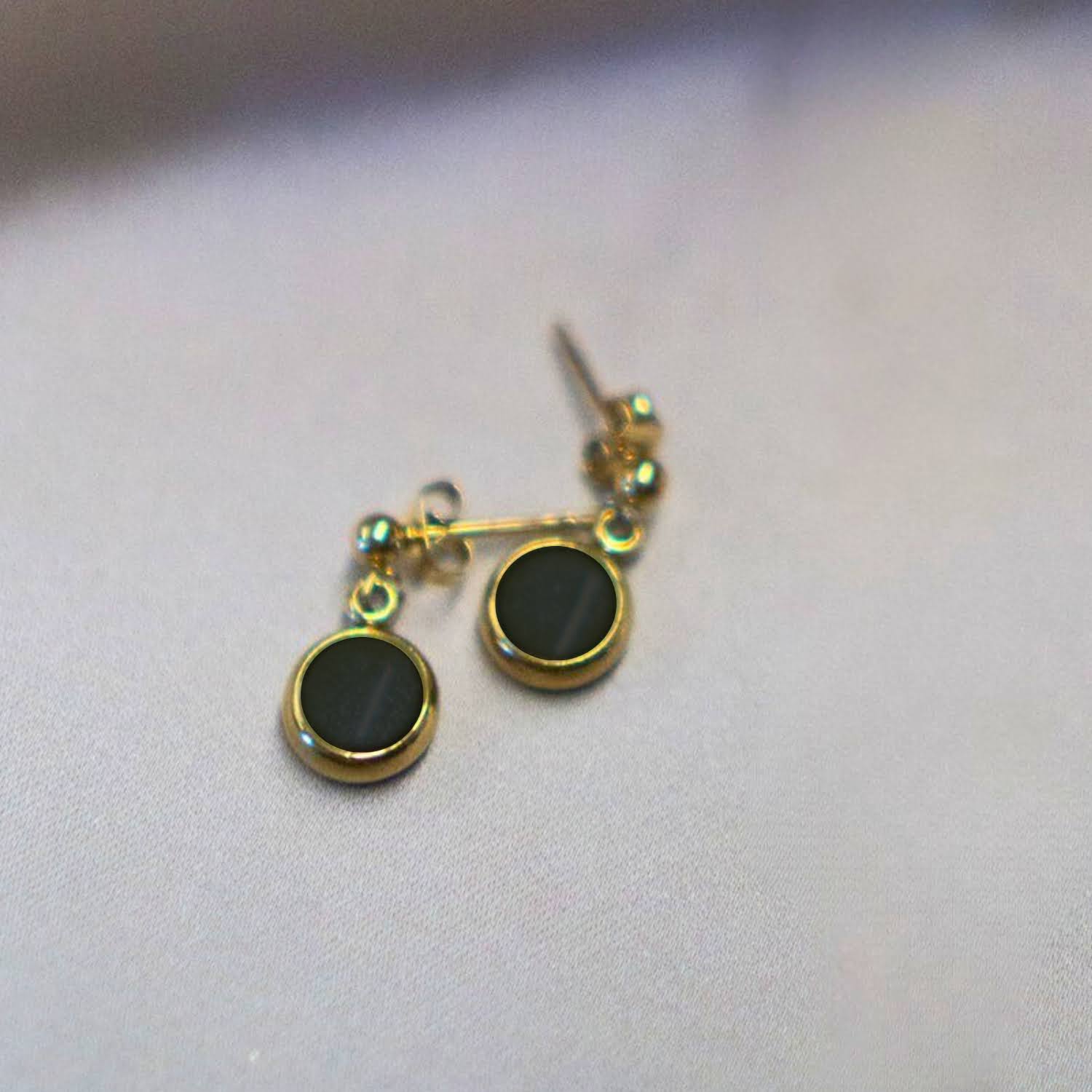 Everyday Gold Plated Stainless Steel Stud Drop Earrings