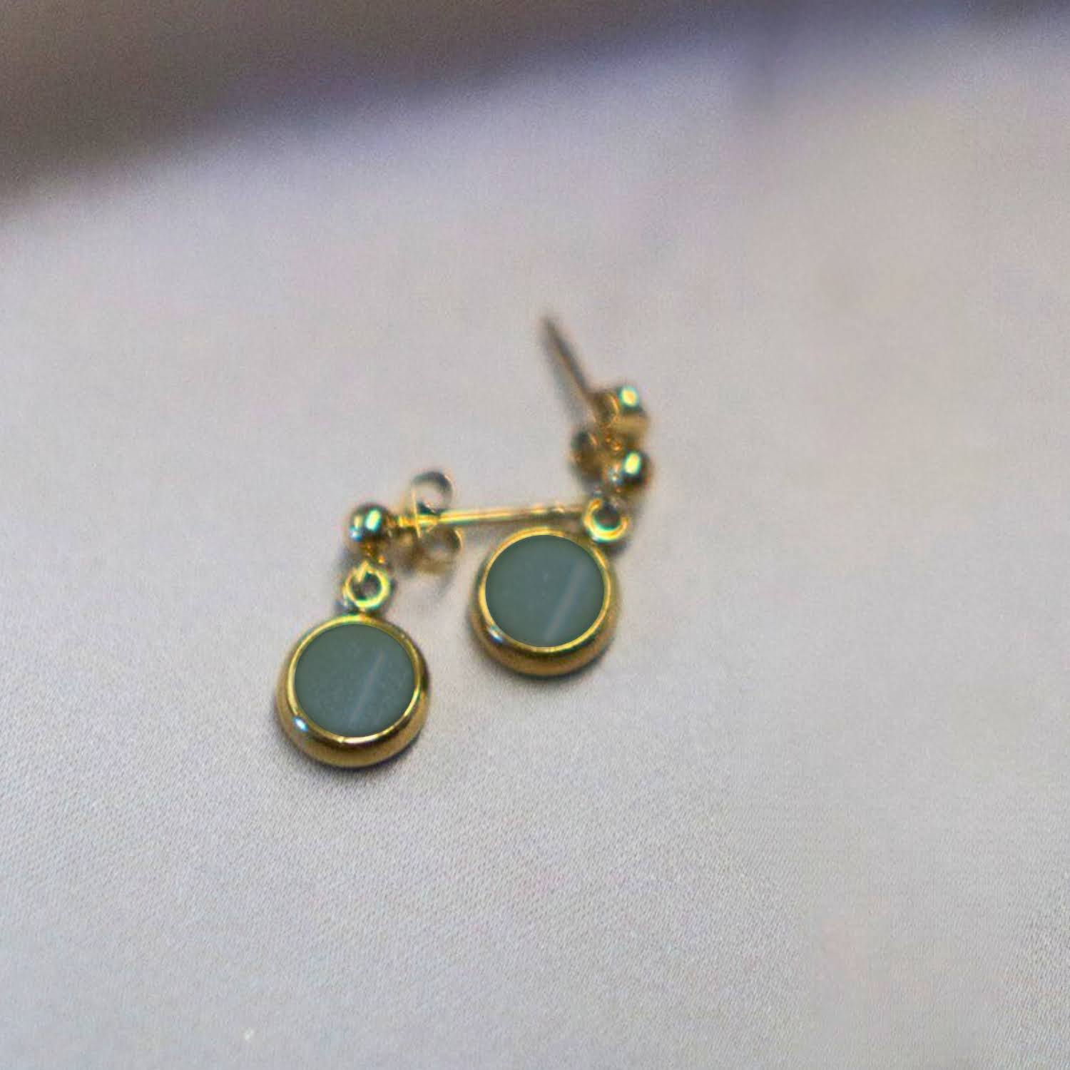 Everyday Gold Plated Stainless Steel Stud Drop Earrings