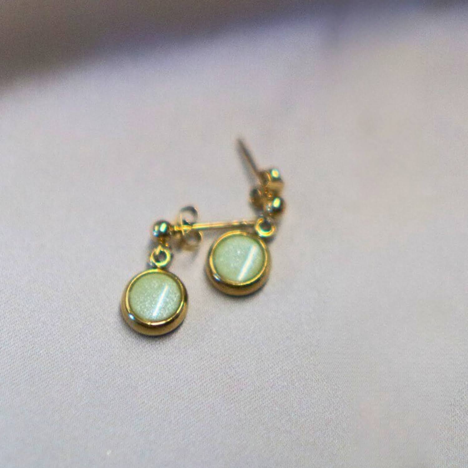 Everyday Gold Plated Stainless Steel Stud Drop Earrings