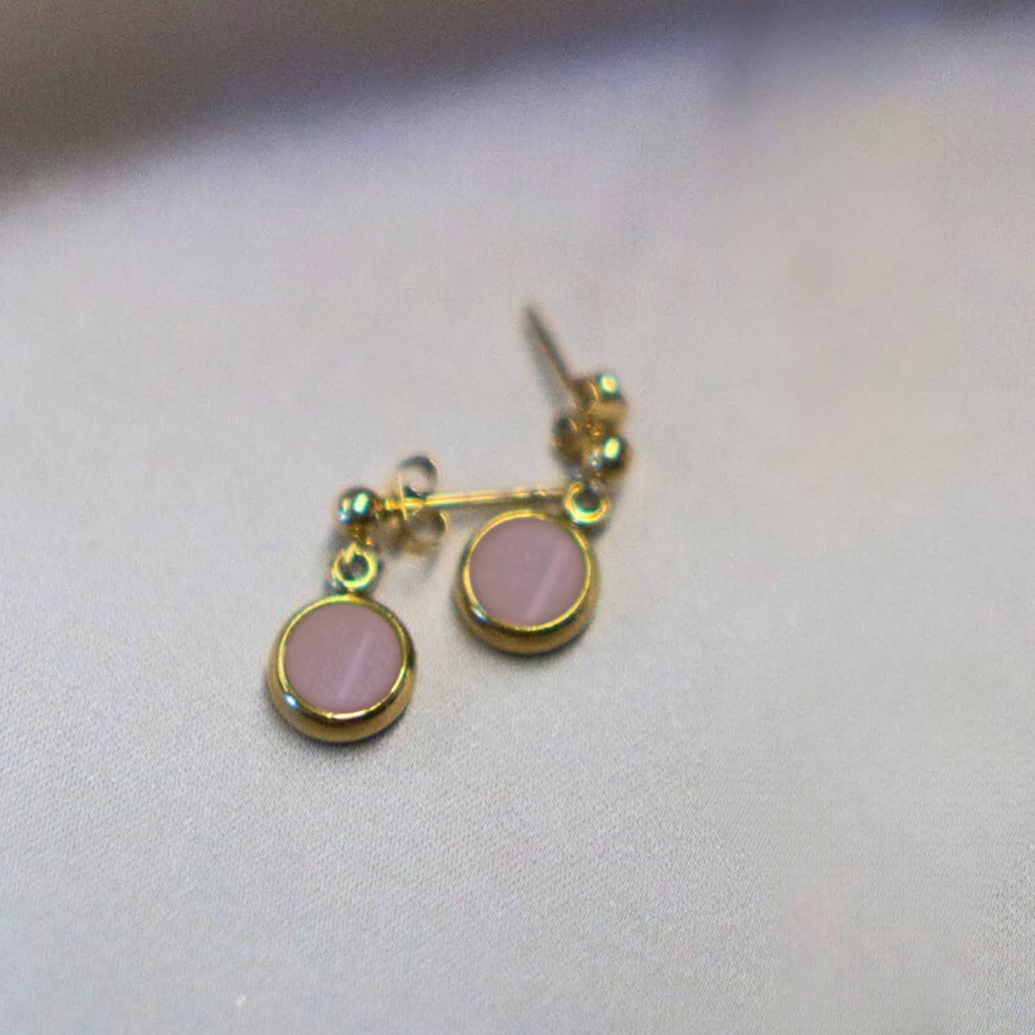 Everyday Gold Plated Stainless Steel Stud Drop Earrings