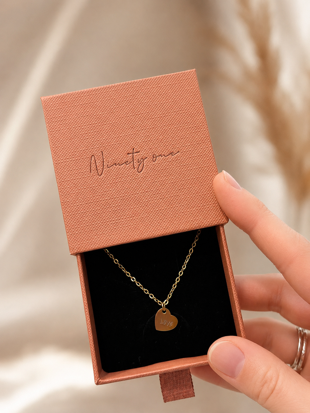Everyday Gold Plated Small Heart Charm Necklace - FREE ENGRAVING (Copy)