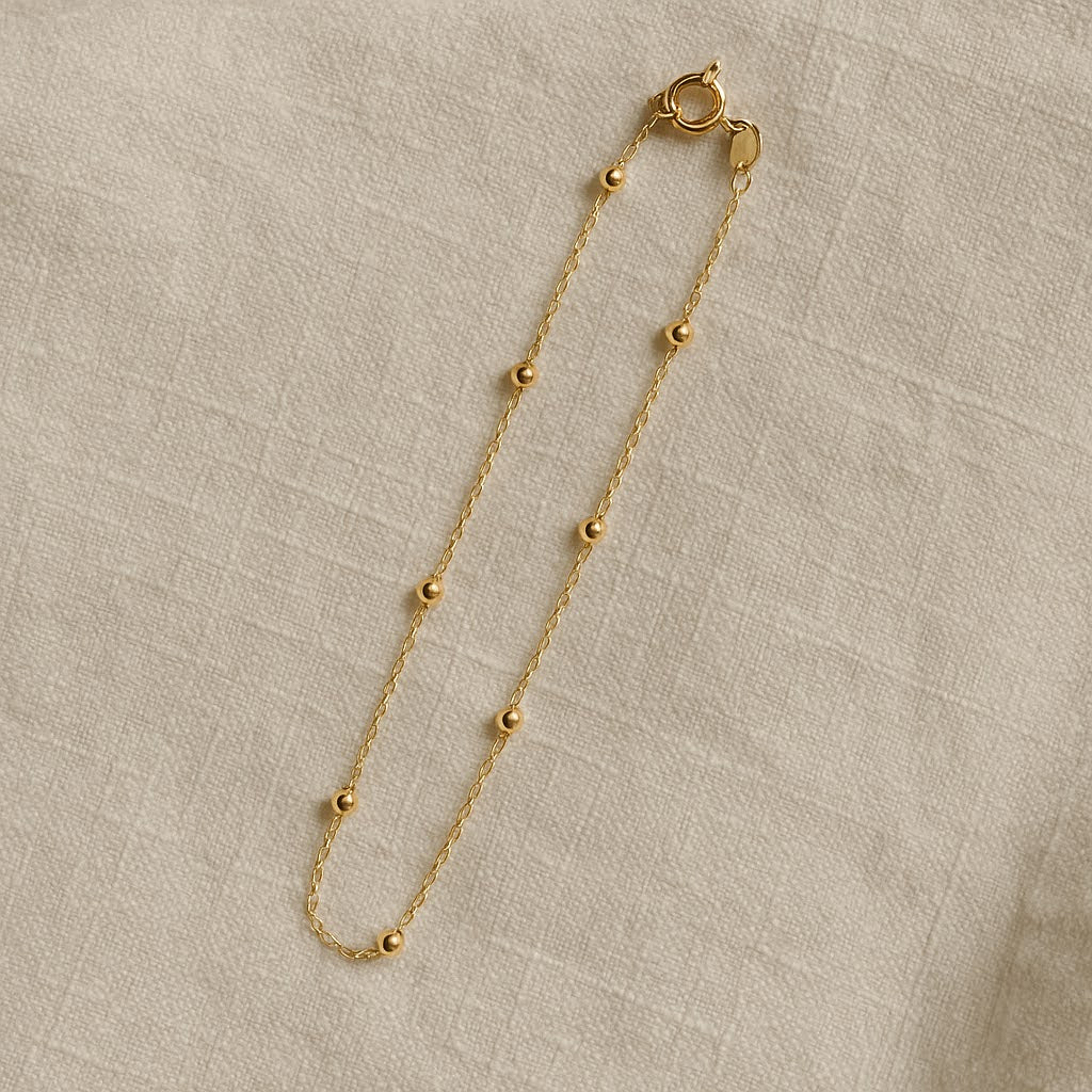 Luxe Gold Ball Chain Bracelet