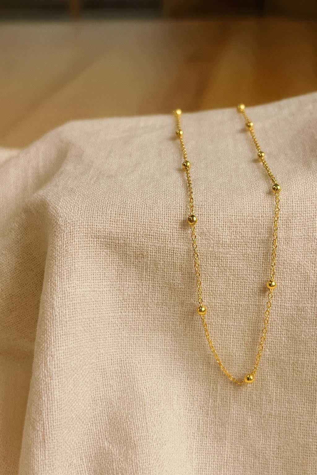 Luxe Gold Ball Chain Necklace
