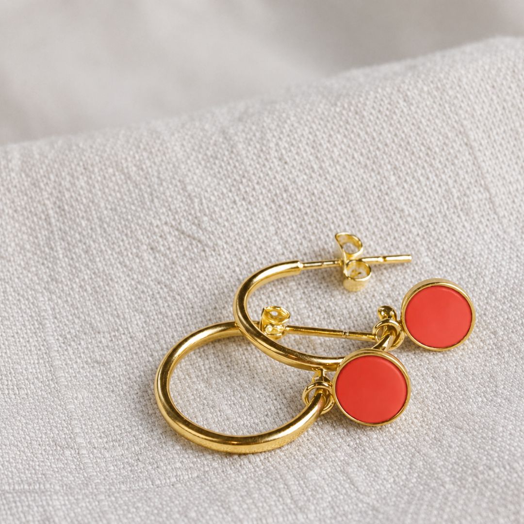 Luxe Gold Hoop Drop Earrings