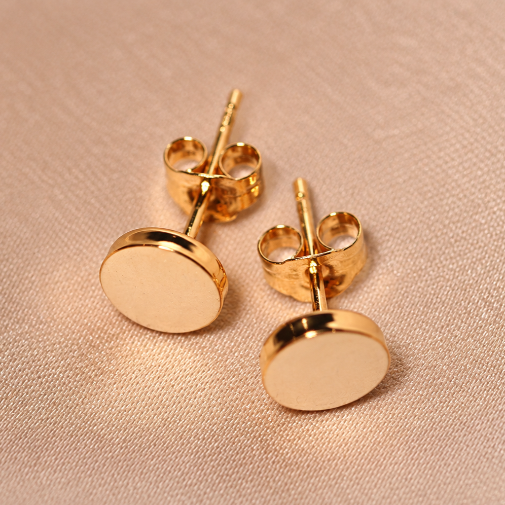 Luxe Gold Stud Earrings