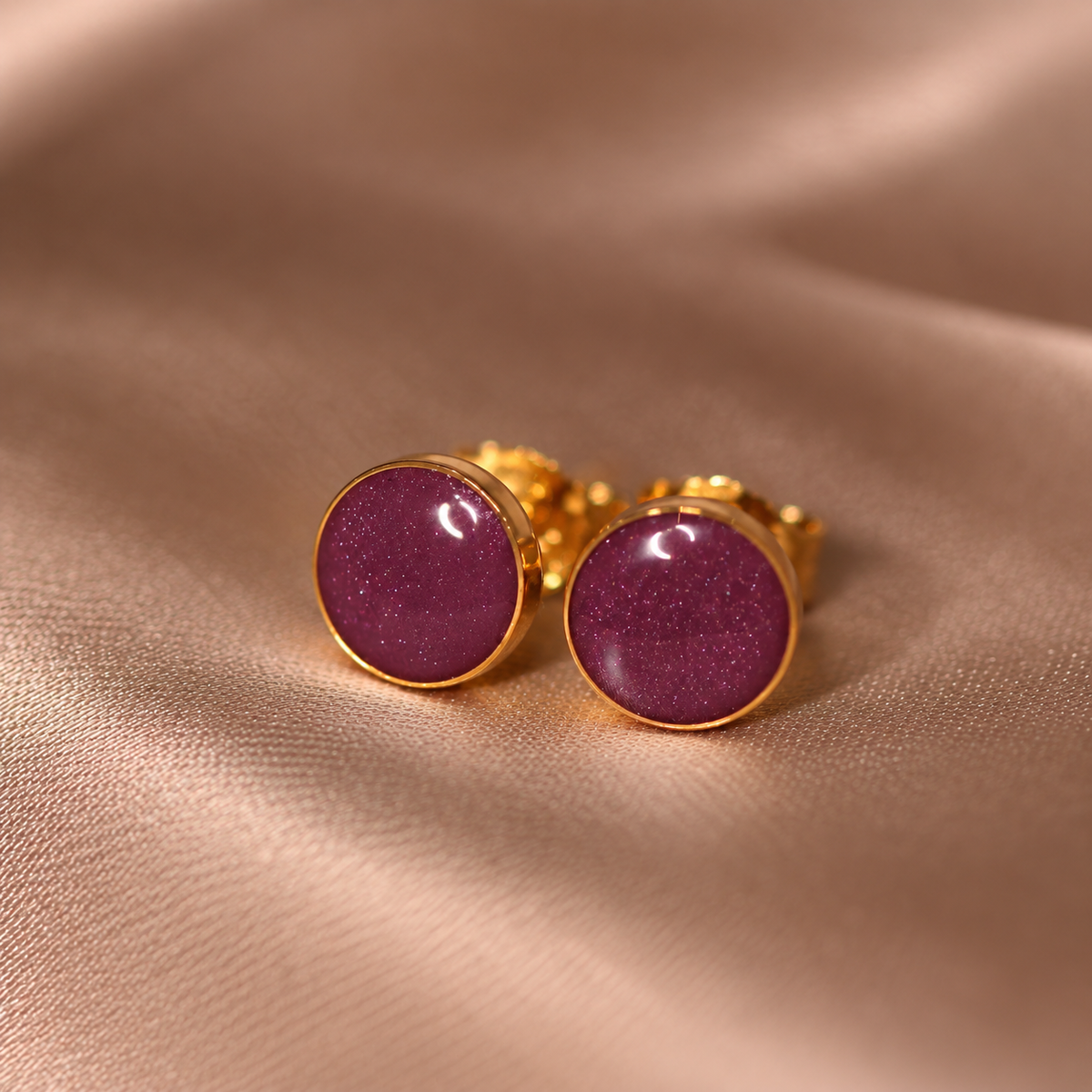 Luxe Gold Stud Earrings