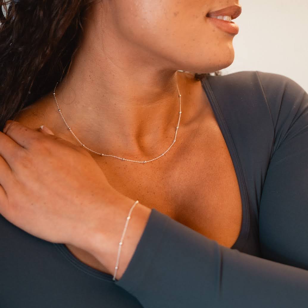 Signature Silver Ball Chain Bracelet