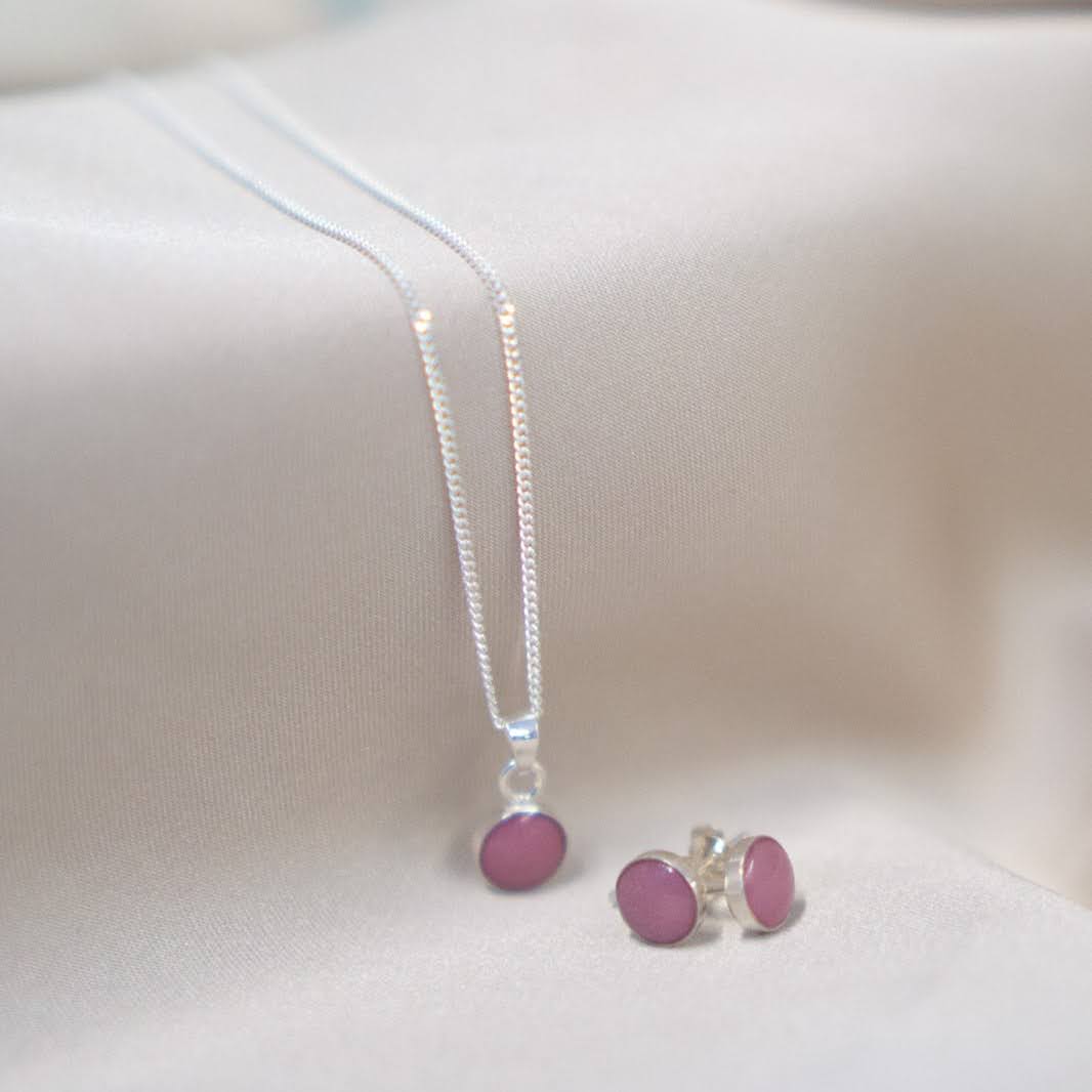 Signature Silver Pendant Drop Necklace