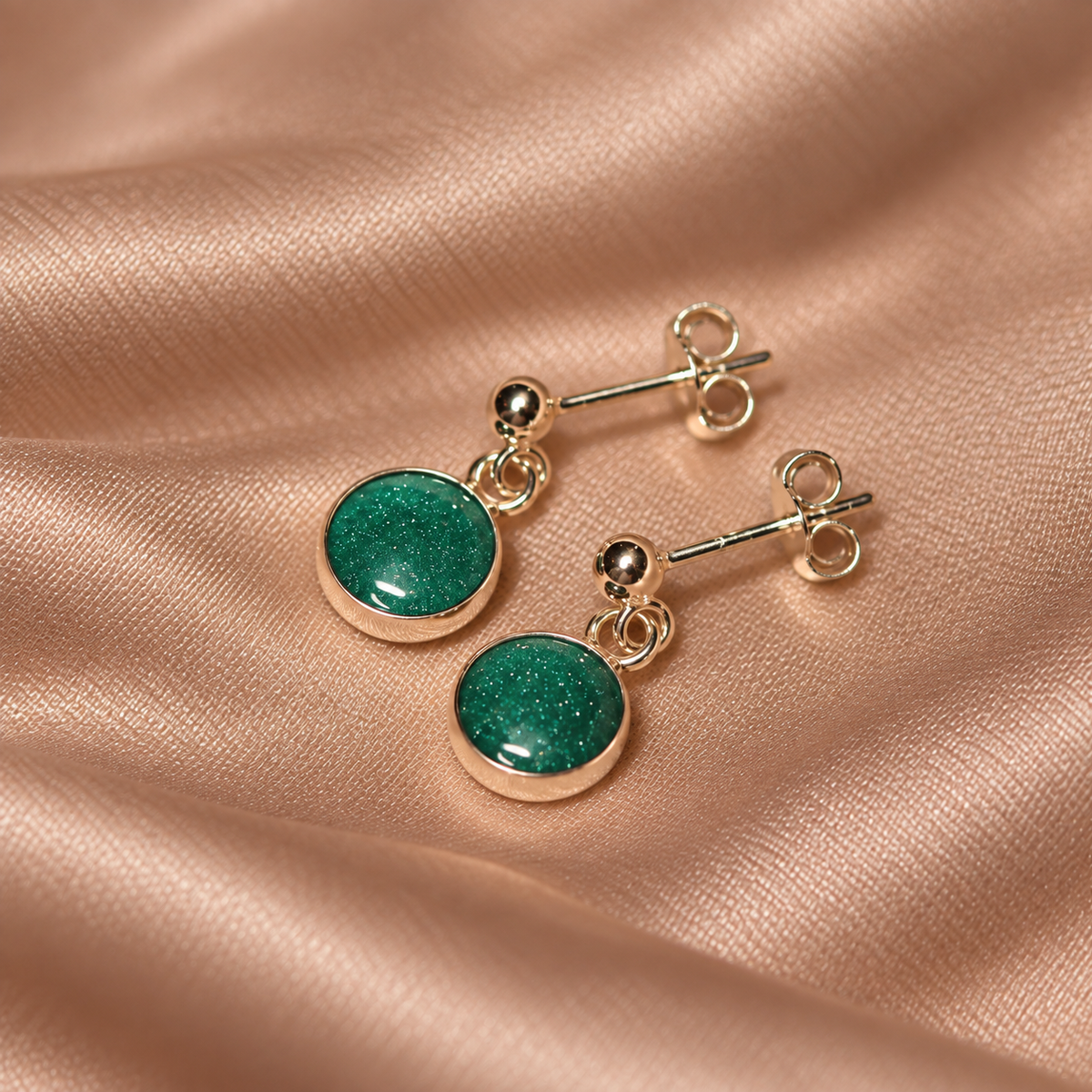 Signature Silver Stud Drop Earrings
