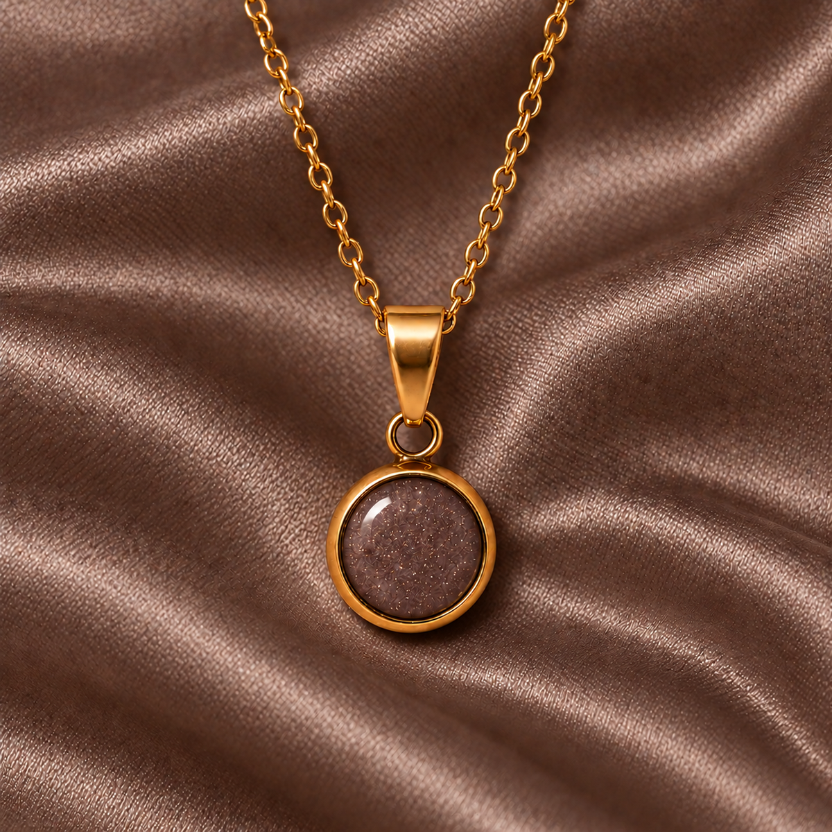 Everyday Gold Plated Stainless Steel Pendant Drop Necklace