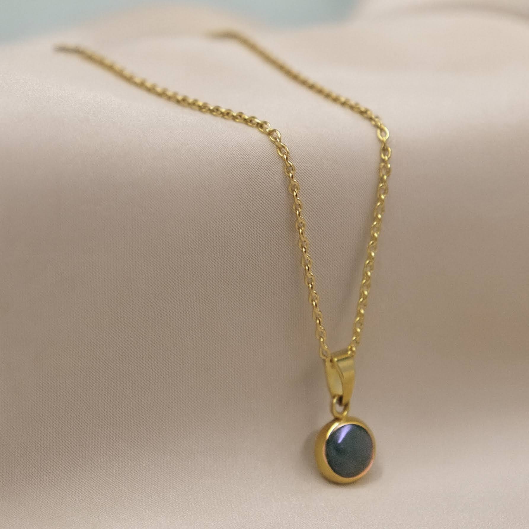 Everyday Gold Plated Stainless Steel Pendant Drop Necklace