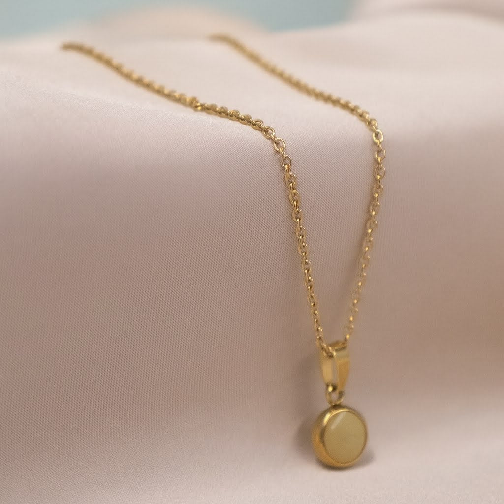 Everyday Gold Plated Stainless Steel Pendant Drop Necklace