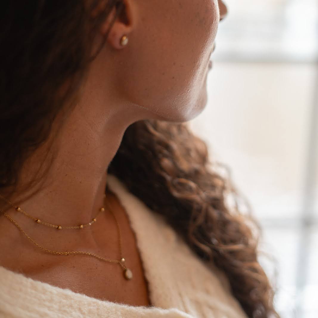 Everyday Gold Stainless Steel Stud Earrings