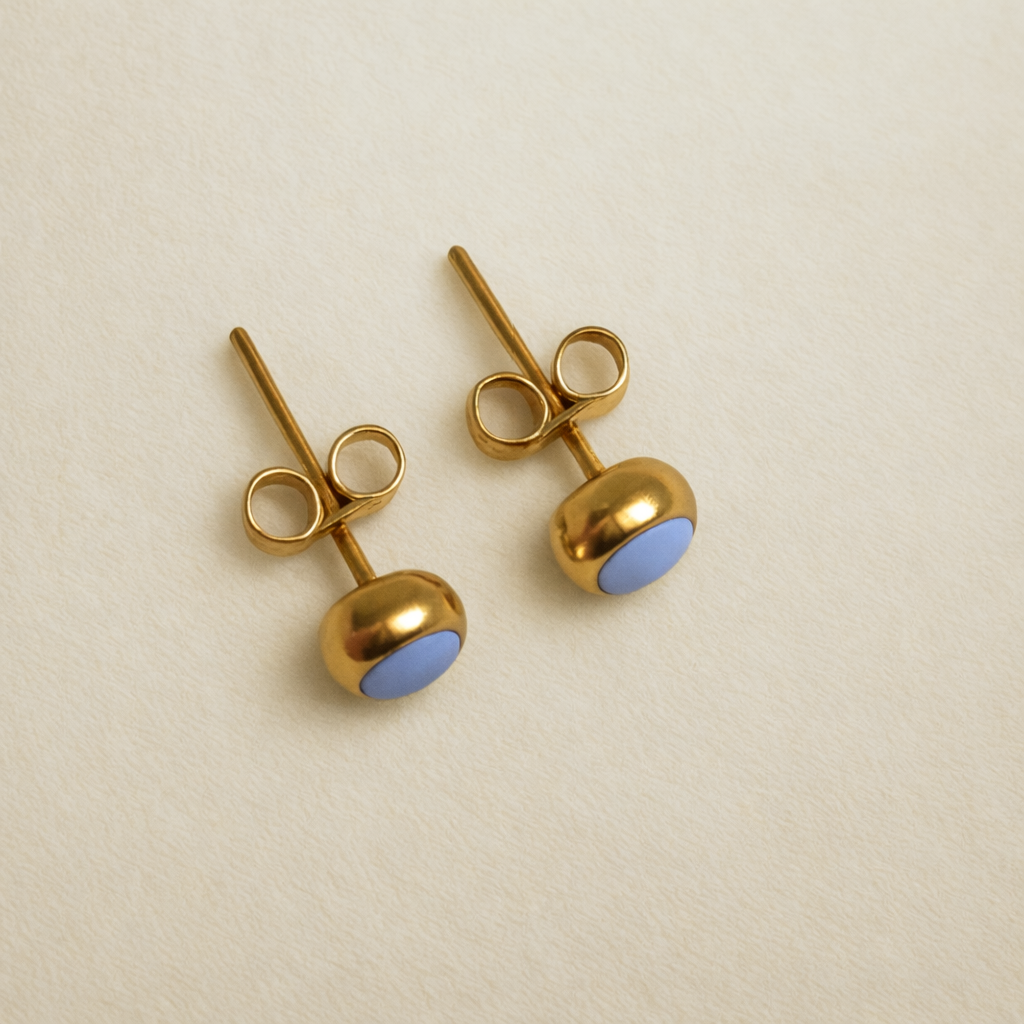 Everyday Gold Stainless Steel Stud Earrings