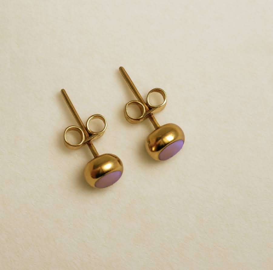 Everyday Gold Stainless Steel Stud Earrings