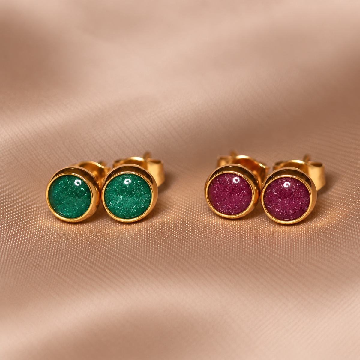 Everyday Gold Stainless Steel Stud Earrings