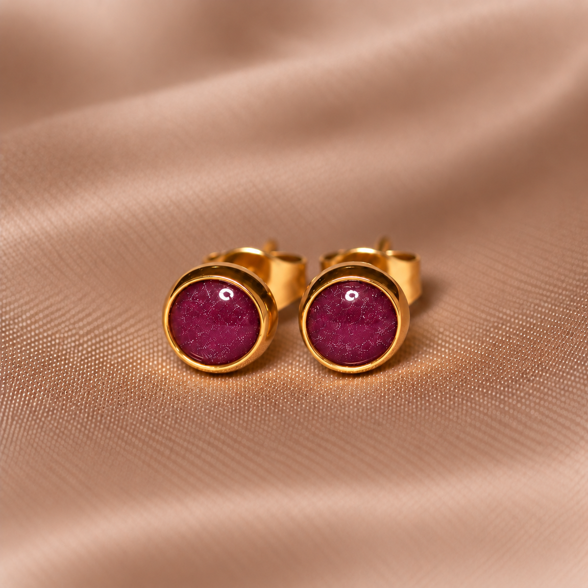 Everyday Gold Stainless Steel Stud Earrings
