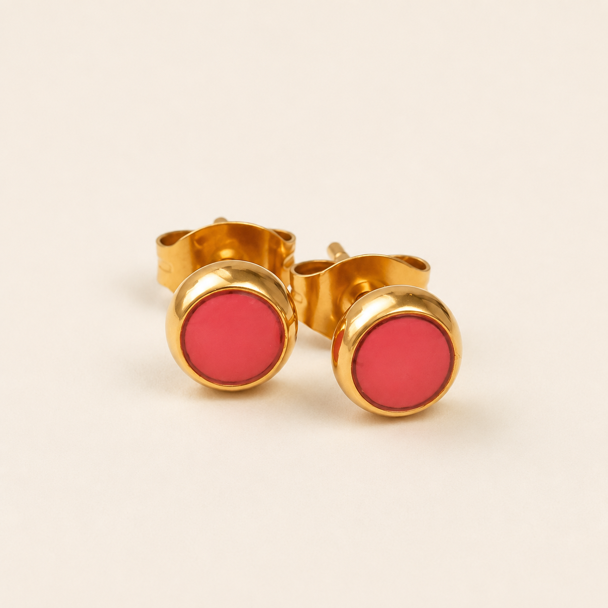 Everyday Gold Stainless Steel Stud Earrings