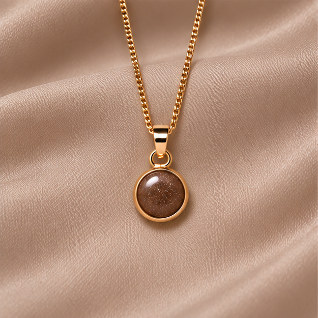 Luxe Gold Pendant Drop Necklace