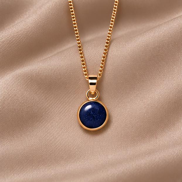 Luxe Gold Pendant Drop Necklace