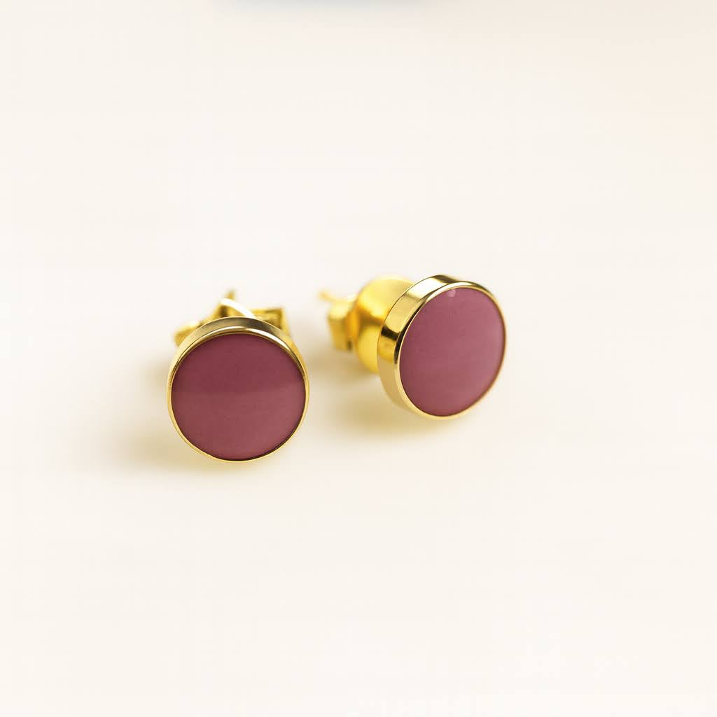 Luxe Gold Stud Earrings