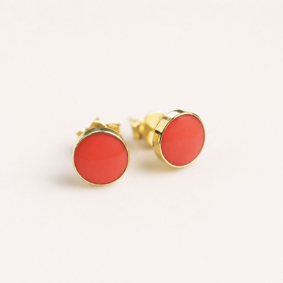 Luxe Gold Stud Earrings