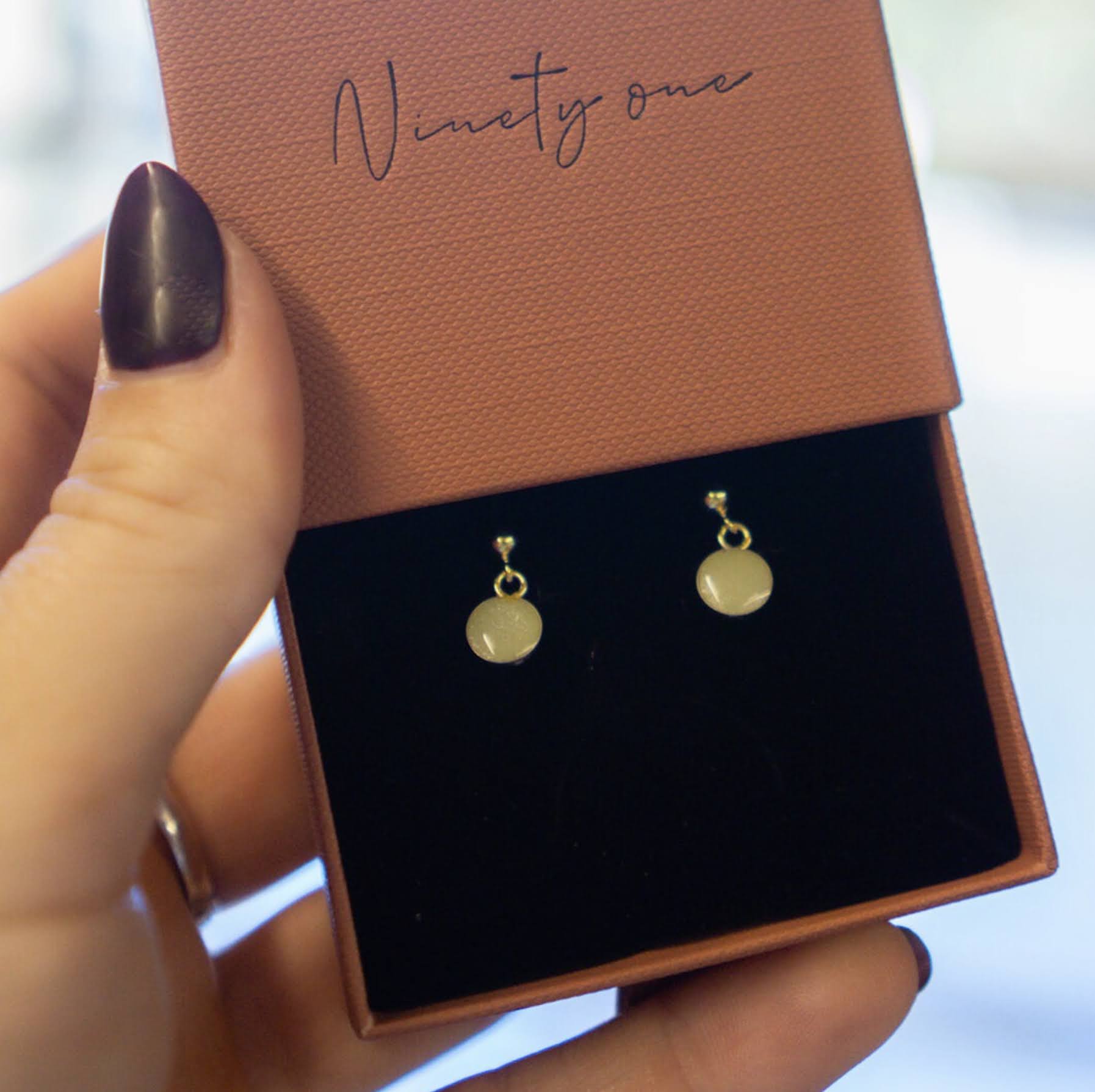Luxe Gold Stud Drop Earrings