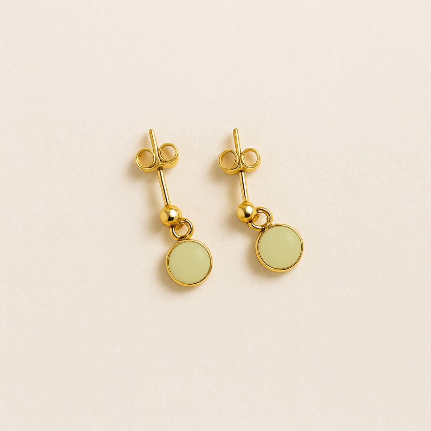 Luxe Gold Stud Drop Earrings