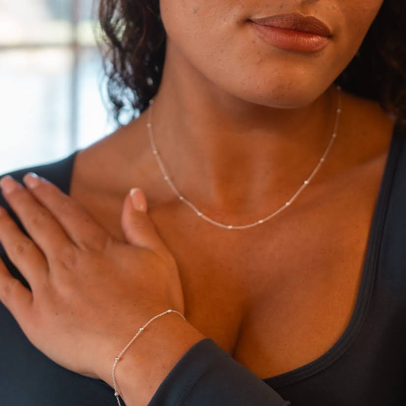 Signature Silver Ball Chain Necklace