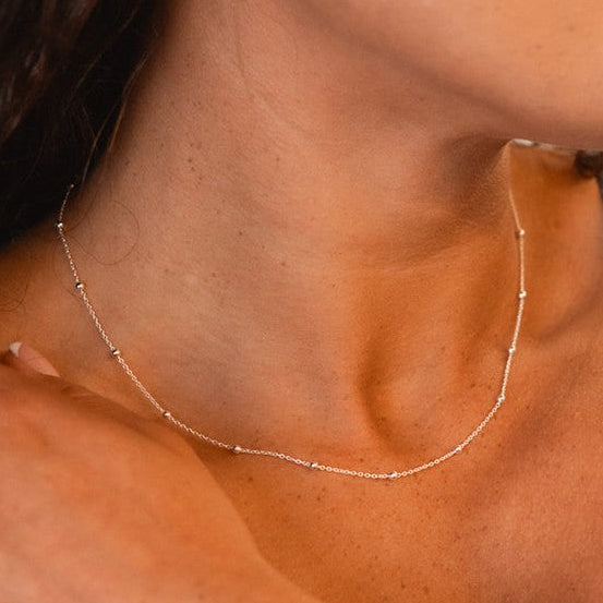 Signature Silver Ball Chain Necklace