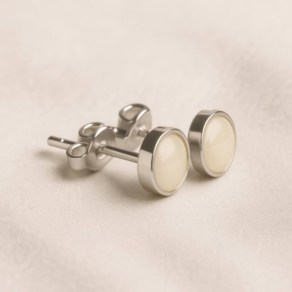 Signature Silver Stud Earrings