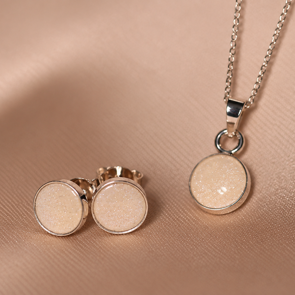 Signature Silver Pendant Drop Necklace
